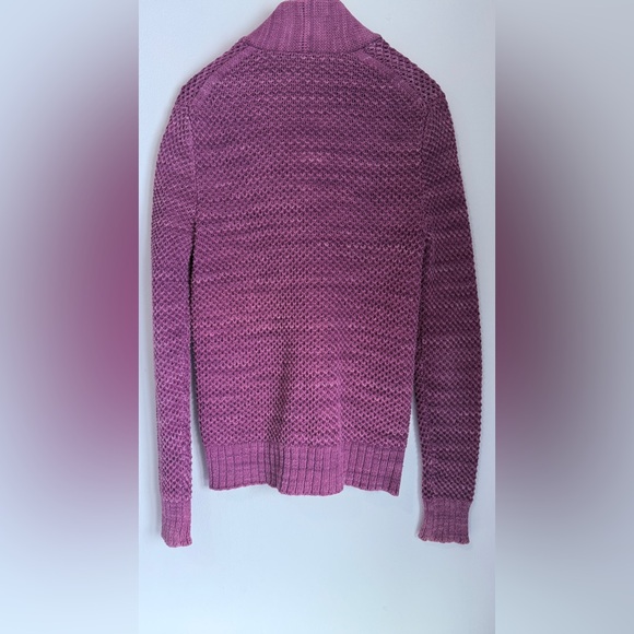 VINTAGE Club Monaco Men’s Lavender Knit Cardigan 💯Cotton Size Medium - Picture 4 of 9